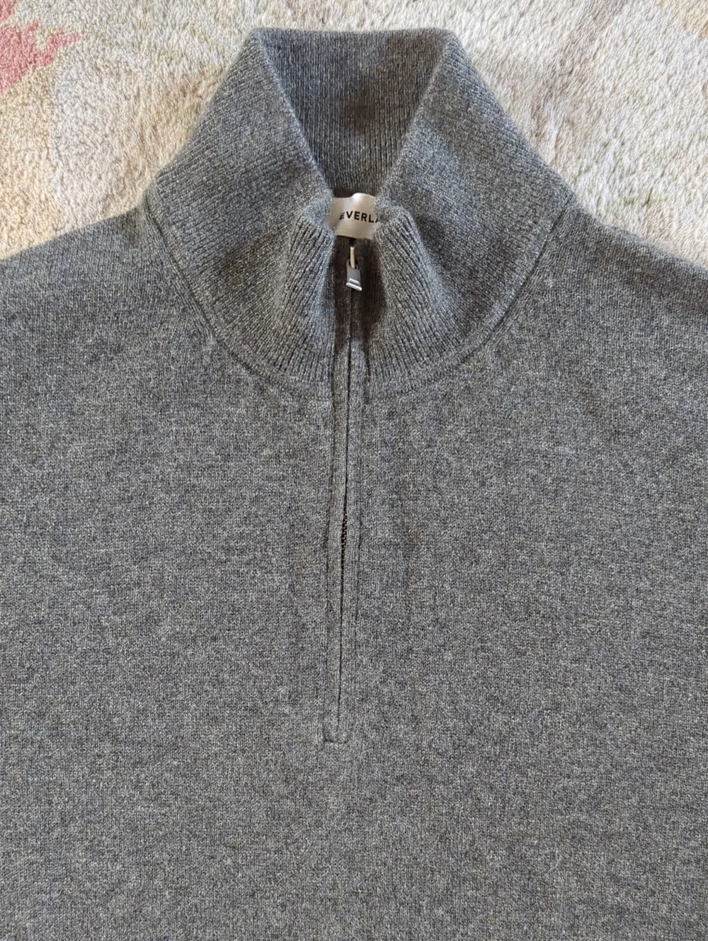 🆕EVERLANE The Cashmere Quarter-Zip Sweater